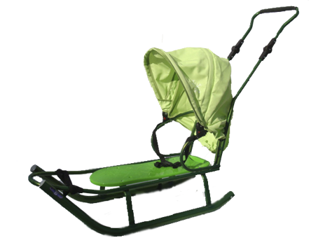Санки Anmar Active с регулируемой ручкой и капюшоном